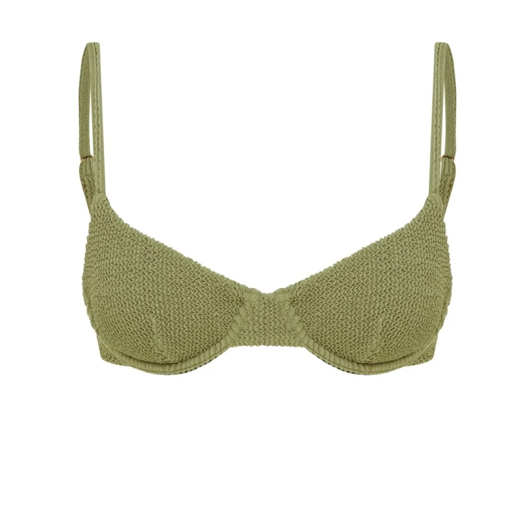 Somerfield Swim Navagio bikini top - Nori (olive green) - size small